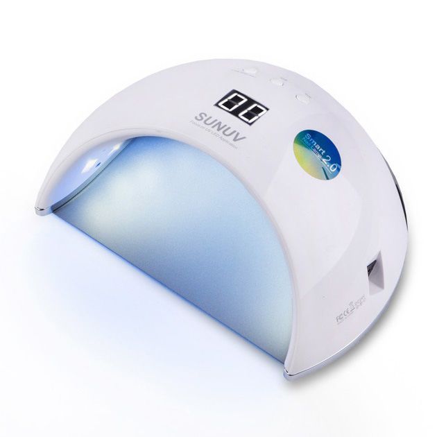 Ультрафиолетовая лампа для Маникюра UV LAMP Sun 6, Светодиодная сушилка для гель лака. Цвет: белый
