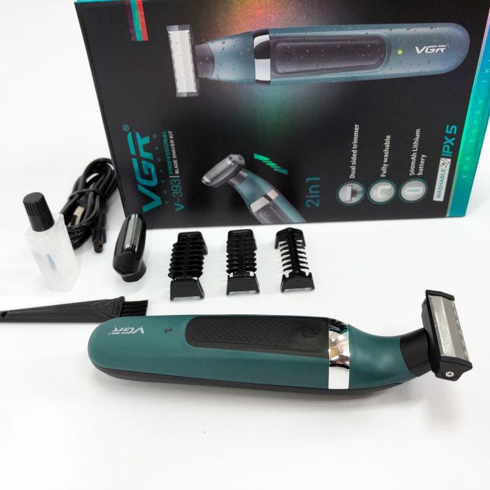 Электробритва VGR V-393 Shaver профессиональная водонепроницаемая, машинка мужская для бритья