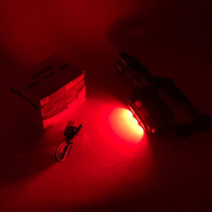 Фонарь налобный PLD-2119B-XPE+2COB(white+red), Фонарь на голову для рыбалки, Водонепроницаемый фонарик