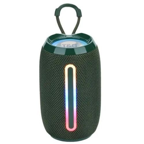 Портативная Bluetooth-колонка TG653 USB с ремешком беспроводная колонка портативная мощная. Цвет: зеленый