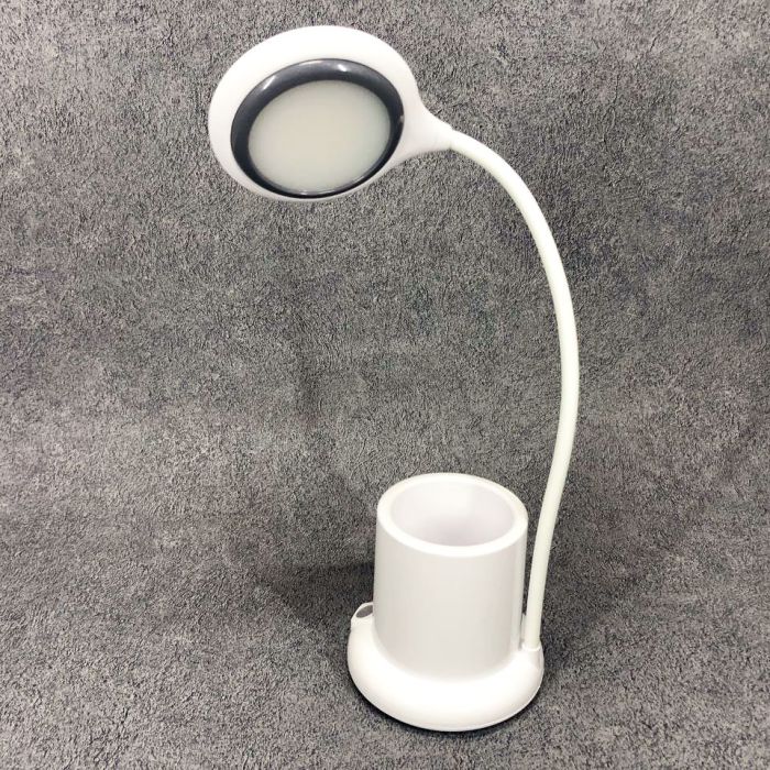 Настольная лампа аккумуляторная на гибкой ножке с органайзером Tedlux TL-1006, usb светильник гибкий
