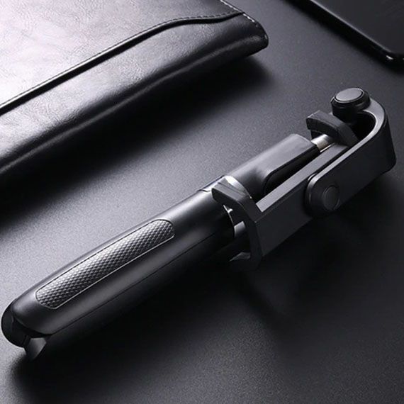 Монопод-трипод и штатив с пультом Bluetooth L01 Black Держатель для Телефона селфи палка. Цвет: черный