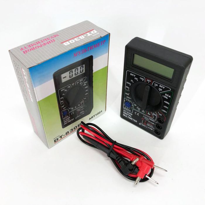 Цифровой мультиметр тестер Digital DT-830B, тестер для измерения напряжения, качественный мультиметр