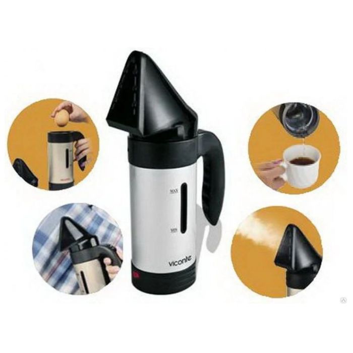 Отпариватель Hand Held Steamer UKC A6 Silver ручной многофункциональный 650 Вт 7 функций, парогенератор