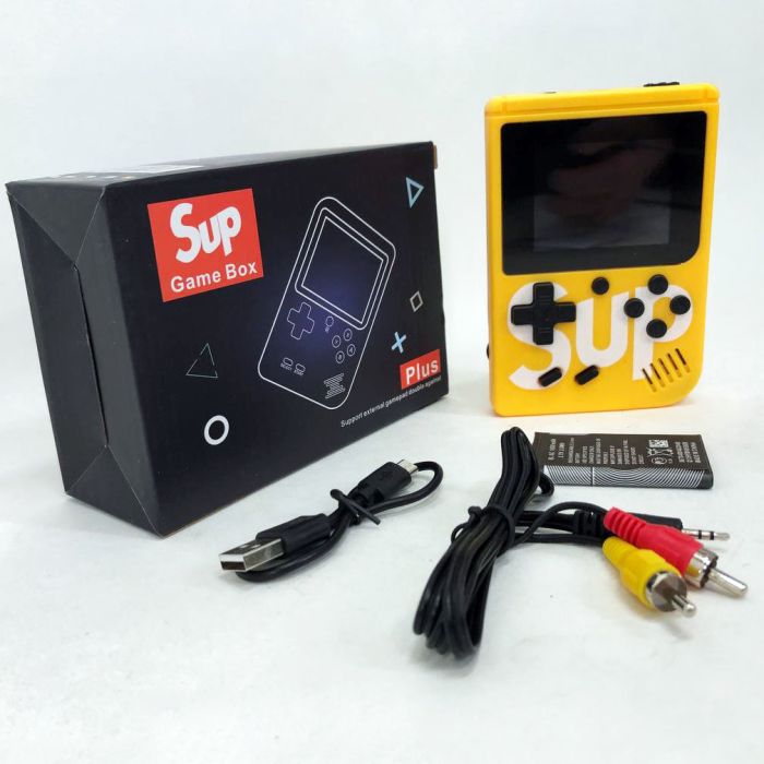 Игровая приставка консоль Sup Game Box 500 игр, игровые приставки к телевизору. Цвет: желтый