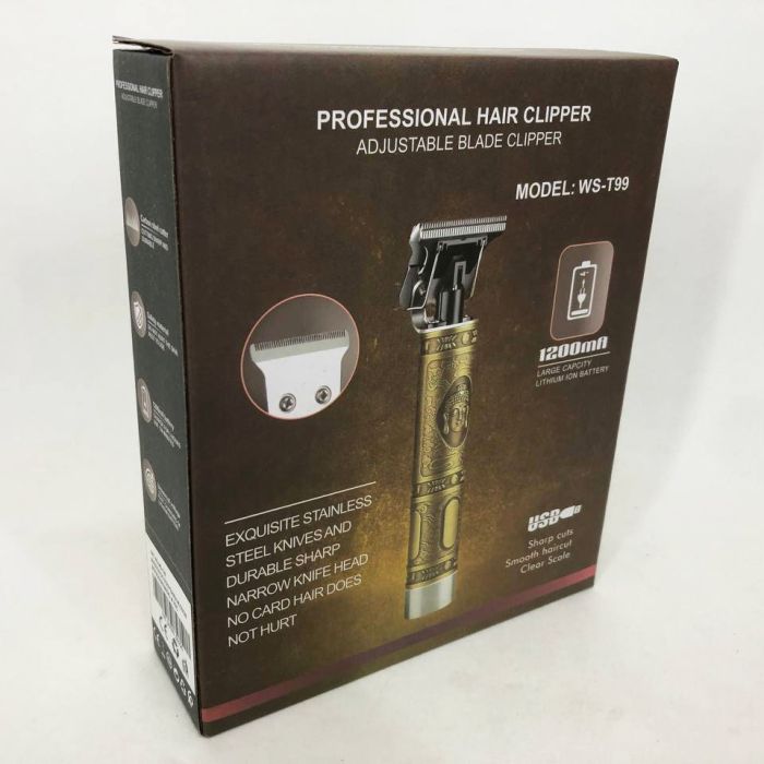 Триммер Для Стрижки Волос Hair Clipper WS-T99 Km Для Бороды Окантовочный, профессиональная электробритва