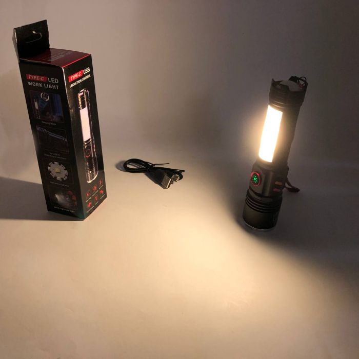 Тактический фонарь Police PLD-2307, Фонарь ручной мощный, Тактичный фонарь, Карманный фонарь с usb