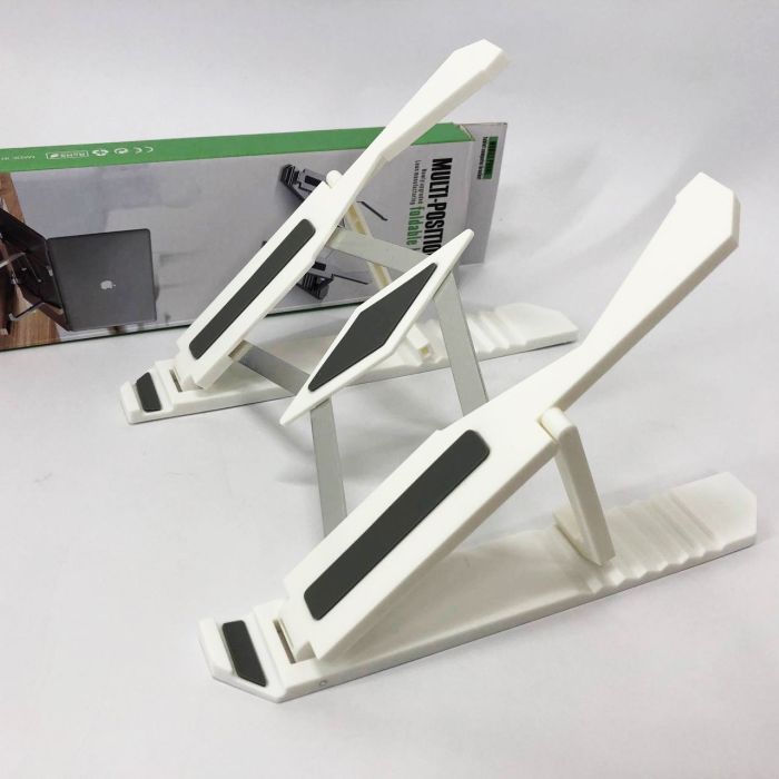 Подставка для ноутбука Multi-Position foldable bracket JC-25 8х22смСтильная подставка. Цвет: белый