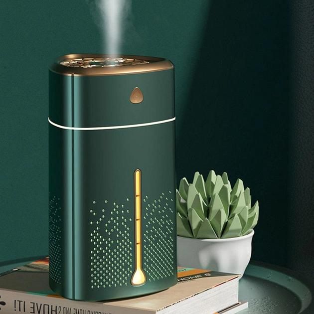 Ультразвуковой увлажнитель воздуха для детей с подсветкой Heavy Fog Humidifier, Увлажнитель мини. Зеленый