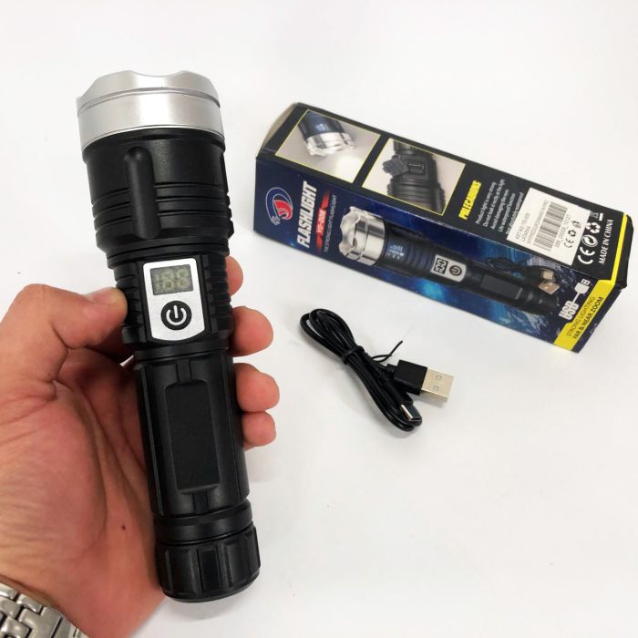 Фонарь PLD-008 WHITE LASER LED PM10-TG, power bank, Фонарик тактический аккумуляторный ручной