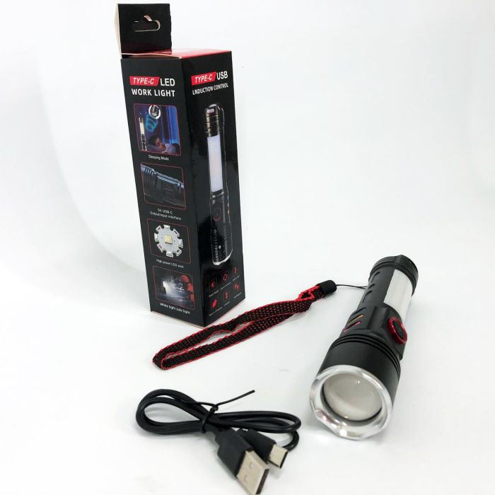 Тактический фонарь Police PLD-2307, Фонарь ручной мощный, Тактичный фонарь, Карманный фонарь с usb