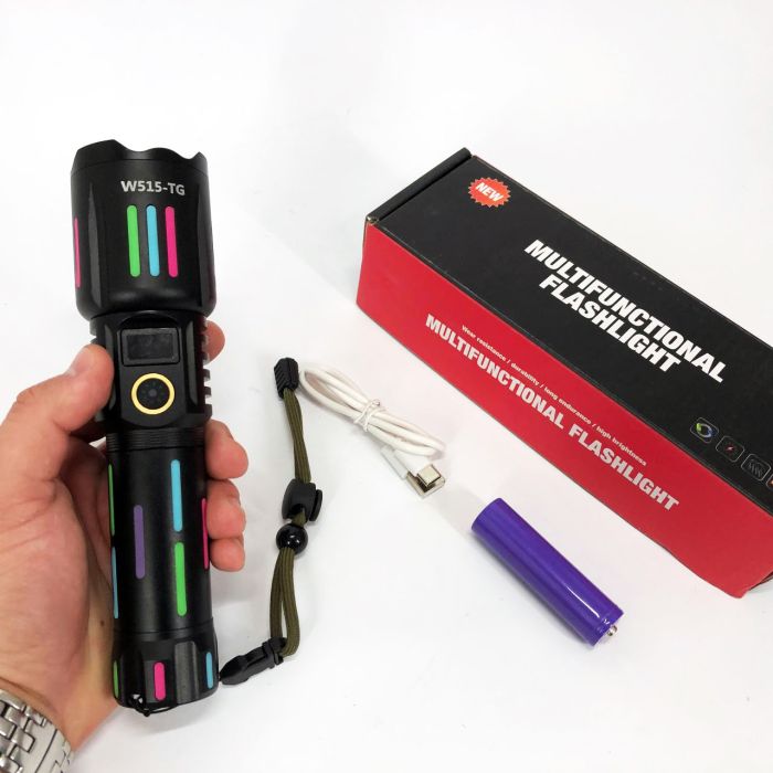 Фонарь NIGHT VISION FLUORESCENCE W515-PM10-TG, Сверхмощный фонарик, Подствольный фонарик