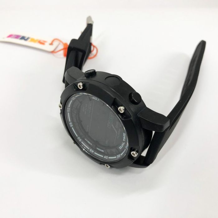 Часы наручные мужские SKMEI 1762BK BLACK, Мужские армейские водостойкие тактические часы. Цвет: черный