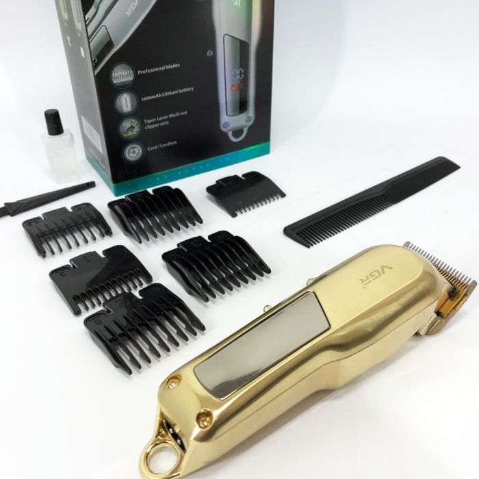 Машинка для стрижки VGR Professional Hair Clipper V-278 GOLD, машинка для стрижки волос домашняя