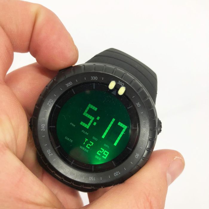 Часы наручные мужские SKMEI 1992BK BLACK, мужские армейские водостойкие тактические часы. Цвет: черный
