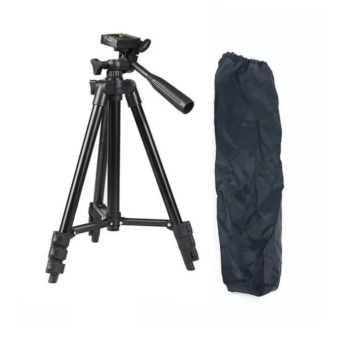 Штатив для телефона и фотоаппарата Tripod 3120 PRO портативный трипод 0,35-1.02м высота. Цвет: черный