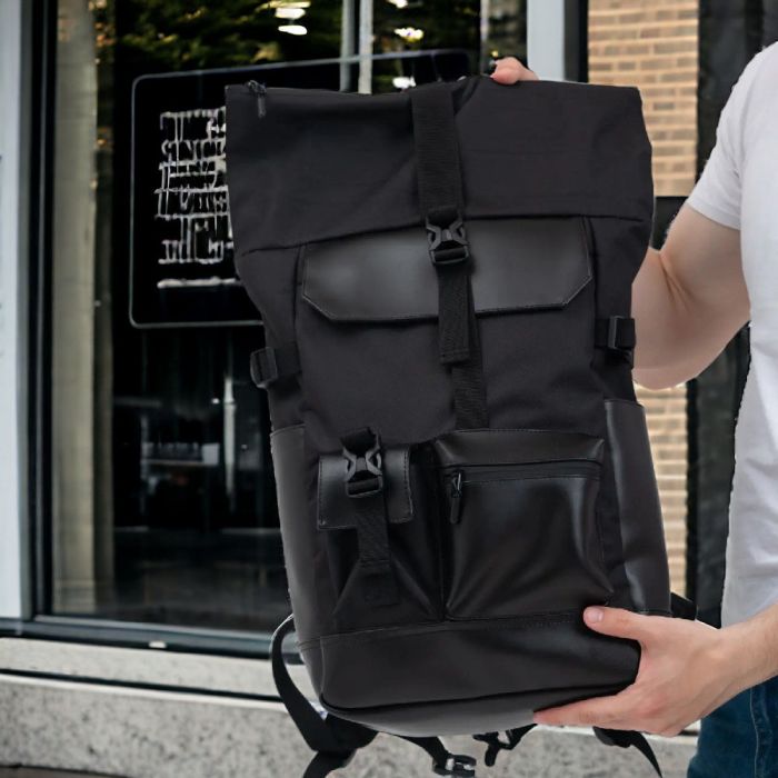 Рюкзак Rolltop мужской женский для путешествий и ноутбука, Ролтоп большой для города