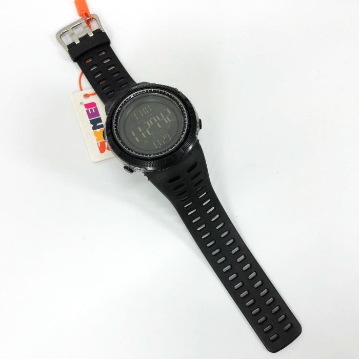 Часы наручные мужские SKMEI 2070BK BLACK, водостойкие тактические часы. Цвет: черный
