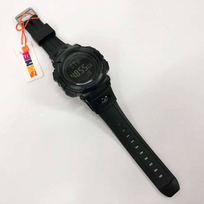 Часы наручные мужские SKMEI 1290BK с компасом, наручные часы для военных. Цвет: черный