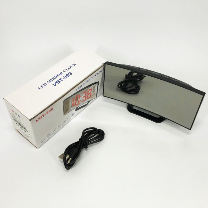 Часы настольные VST-899-4 USB с зеленым циферблатом, Электронный настольные часы light