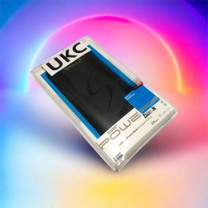 Портативная мобильная зарядка Power Bank 30000 mAh UKC, Внешний аккумулятор, Зарядка power bank. Цвет: черный