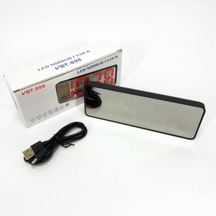 Электронные настольные LED часы от USB VST-898-5 с будильником и термометром, настольные часы light