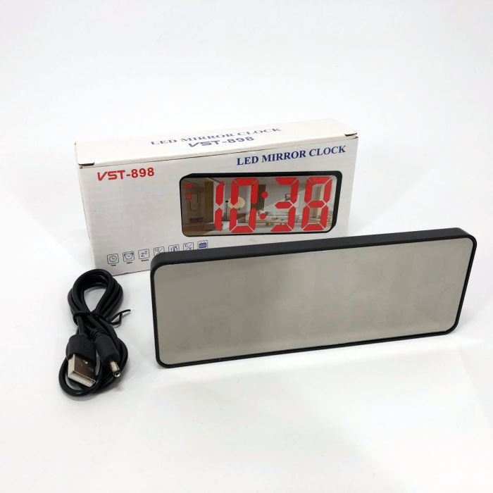 Электронные настольные LED часы от USB VST-898-5 с будильником и термометром, настольные часы light