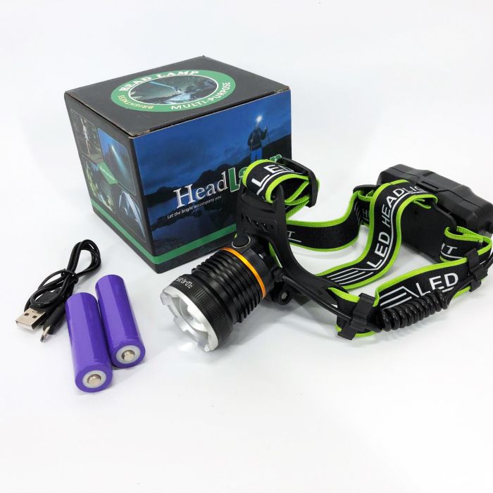 Фонарь налобный PLD-A7-XPE-UV, Фонарь аккумуляторный для рыбалки, Светодиодный фонарь на лоб