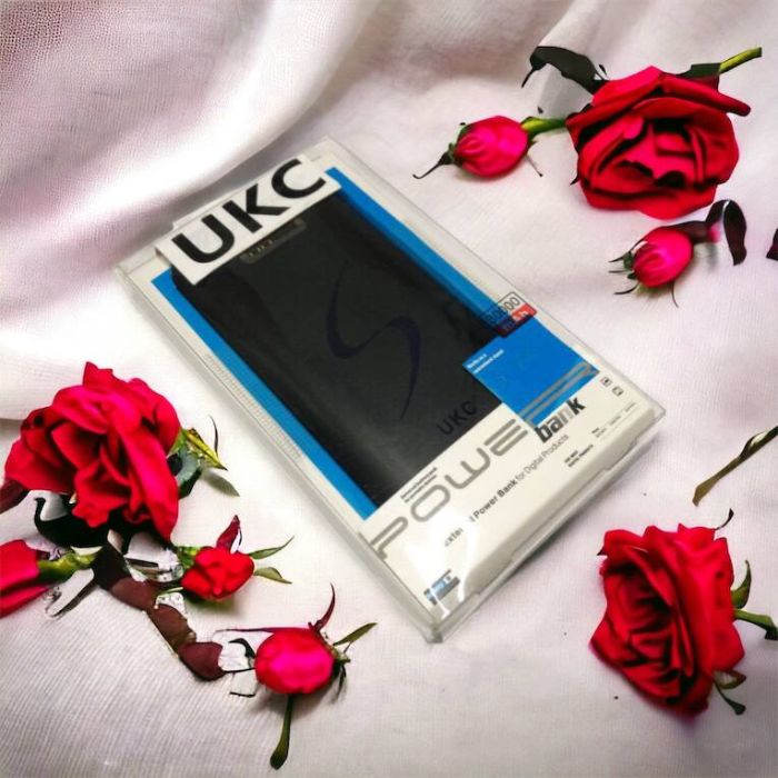 Портативная мобильная зарядка Power Bank 30000 mAh UKC, Внешний аккумулятор, Зарядка power bank. Цвет: черный