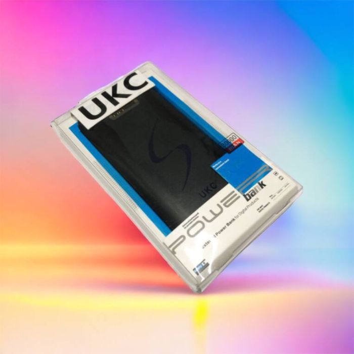 Портативная мобильная зарядка Power Bank 30000 mAh UKC, Внешний аккумулятор, Зарядка power bank. Цвет: черный