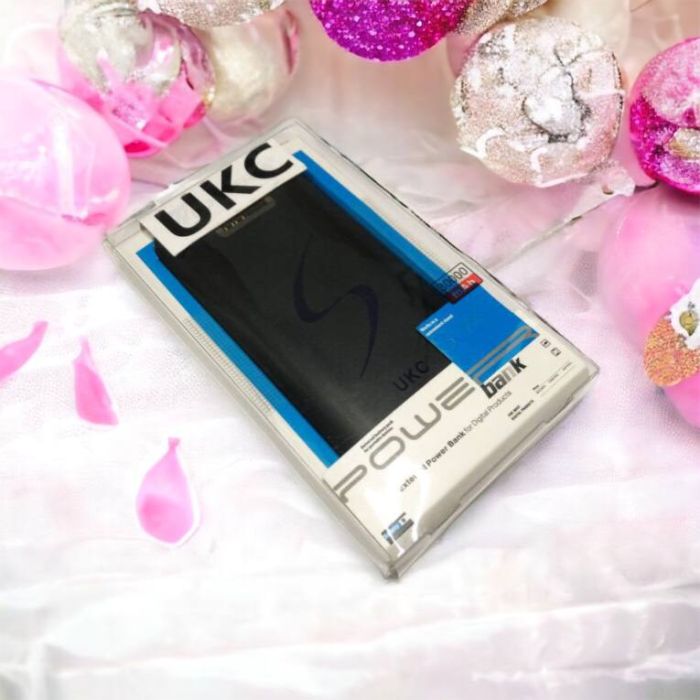 Портативная мобильная зарядка Power Bank 30000 mAh UKC, Внешний аккумулятор, Зарядка power bank. Цвет: черный