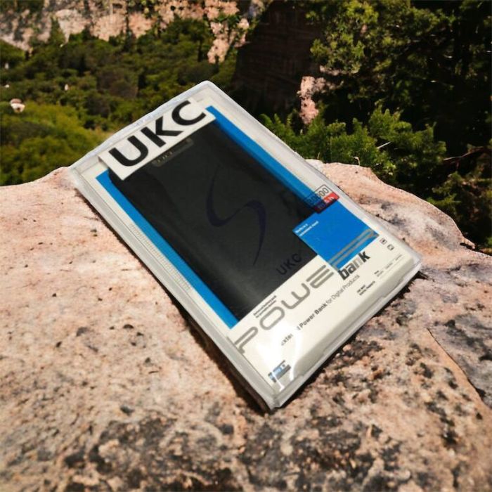 Портативная мобильная зарядка Power Bank 30000 mAh UKC, Внешний аккумулятор, Зарядка power bank. Цвет: черный