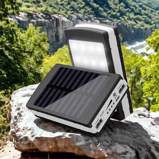 УМБ Power Bank Solar 90000 mAh мобильное зарядное с солнечной панелью и лампой, Power Bank Charger Батарея