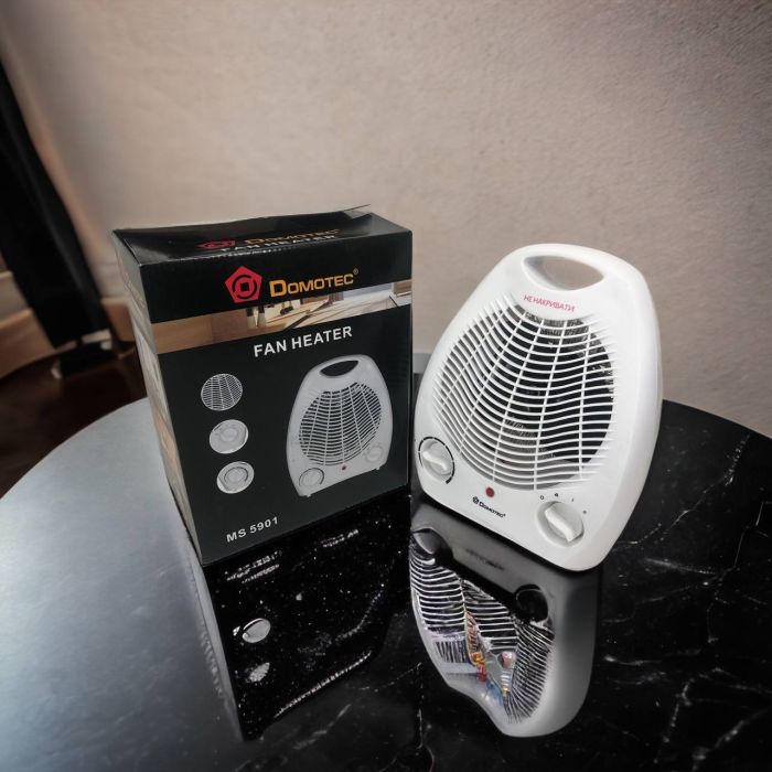Обогреватель тепловентилятор (дуйка) Domotec MS-5901, Ветродуйка обогреватель, Электрическая дуйка, 2 квт