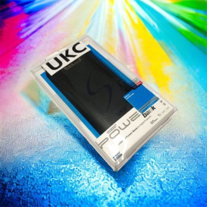 Портативная мобильная зарядка Power Bank 30000 mAh UKC, Внешний аккумулятор, Зарядка power bank. Цвет: черный