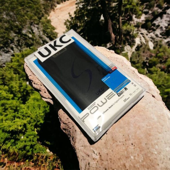 Портативная мобильная зарядка Power Bank 30000 mAh UKC, Внешний аккумулятор, Зарядка power bank. Цвет: черный