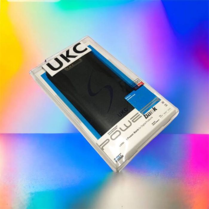 Портативная мобильная зарядка Power Bank 30000 mAh UKC, Внешний аккумулятор, Зарядка power bank. Цвет: черный