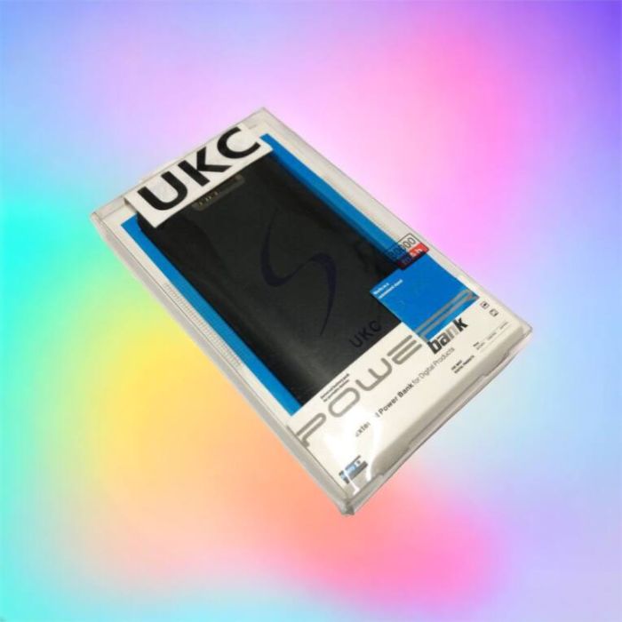 Портативная мобильная зарядка Power Bank 30000 mAh UKC, Внешний аккумулятор, Зарядка power bank. Цвет: черный