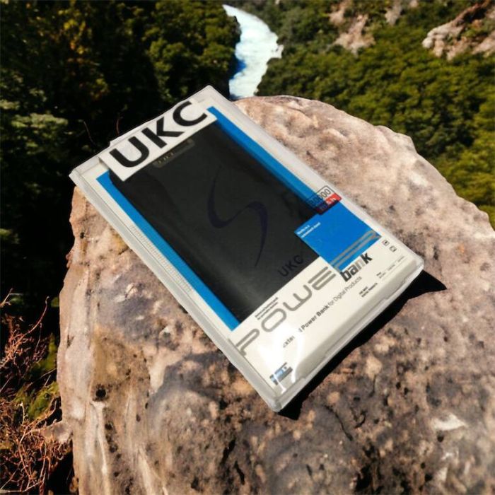 Портативная мобильная зарядка Power Bank 30000 mAh UKC, Внешний аккумулятор, Зарядка power bank. Цвет: черный