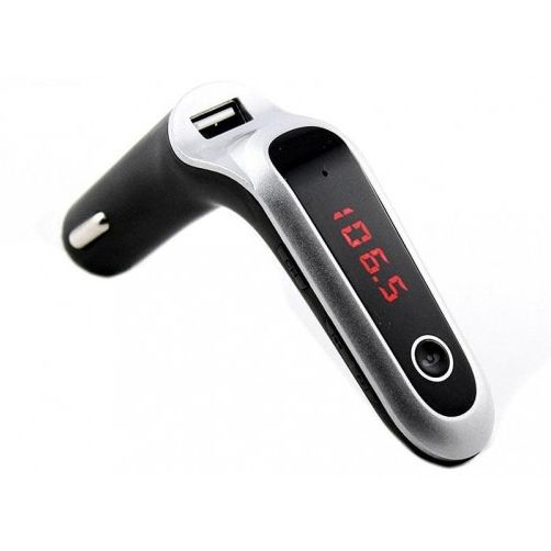 FM модулятор CAR G6 Bluetooth USB AUX MicroSD трансмиттер, блютуз модулятор в машину. Цвет: черный
