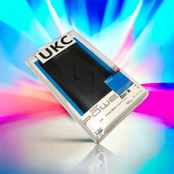 Портативная мобильная зарядка Power Bank 30000 mAh UKC, Внешний аккумулятор, Зарядка power bank. Цвет: черный