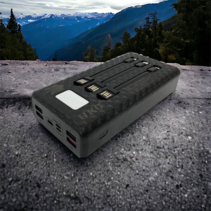 Портативная мобильная зарядка (Павербанк) POWER BANK SOLAR 60000MAH, переносной аккумулятор для телефона