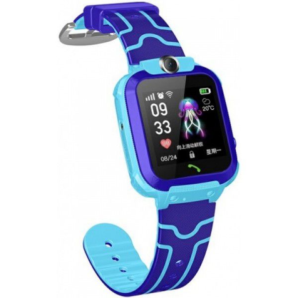 Детские Смарт Часы Smart Baby Watch Q12 SIM /Bluetooth /LBS/GPS. Цвет: голубой