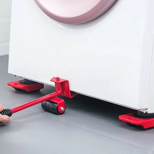 Набор для перемещения мебели и крупногабаритных предметов Moving Helpers (красный, 5 предметов)