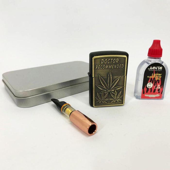 Зажигалка бензиновая в подарочной коробке N10, Зажигалки бензиновые, Подарочные зажигалки для курения