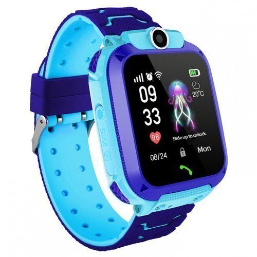 Детские Смарт Часы Smart Baby Watch Q12 SIM /Bluetooth /LBS/GPS. Цвет: голубой