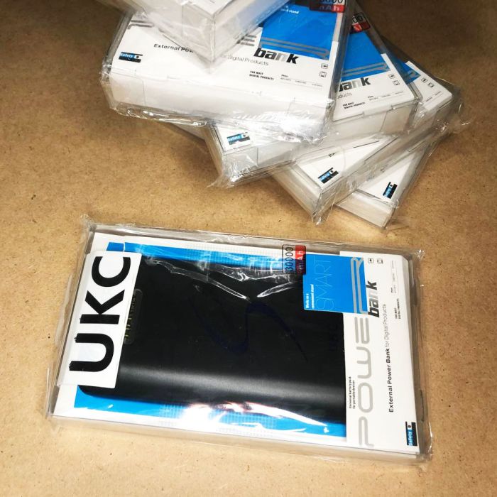 Портативная мобильная зарядка Power Bank 30000 mAh UKC, Внешний аккумулятор, Зарядка power bank. Цвет: черный