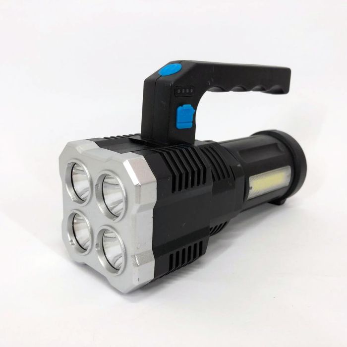 Фонарь светодиодный ручной переносной BL-X510-4LED+COB, светодиодный ручной аккумуляторный портативный