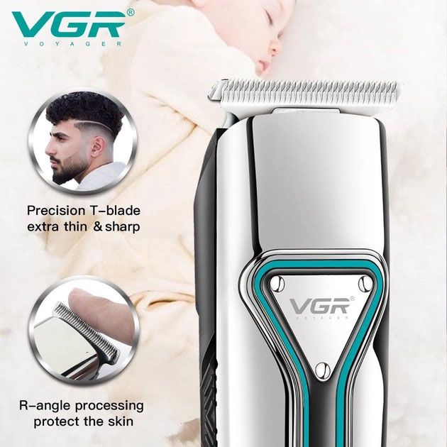 Профессиональная машинка триммер беспроводная для стрижки волос VGR V-008 Pro, машинка для стрижки головы