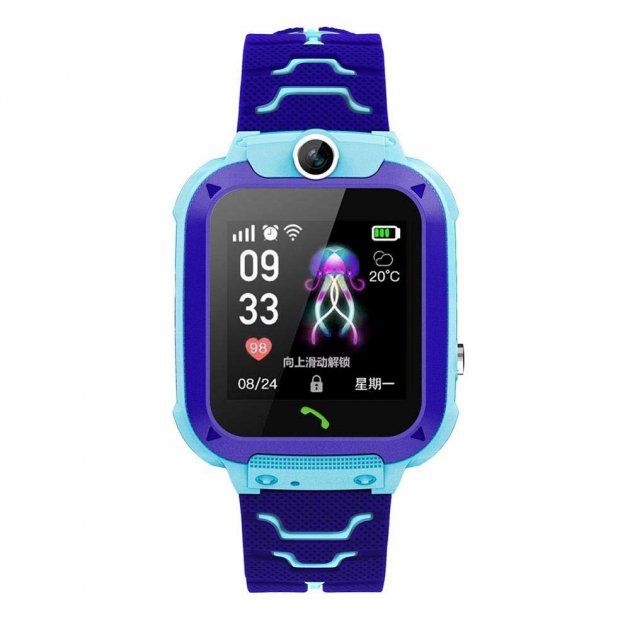 Детские Смарт Часы Smart Baby Watch Q12 SIM /Bluetooth /LBS/GPS. Цвет: голубой